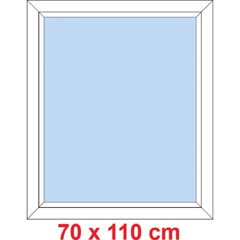 Okno Soft Plastové okno 70x110 cm, FIX neotevíravé