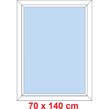 Okno Soft Plastové okno 70x140 cm, FIX neotevíravé