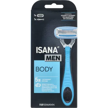 Isana MEN Holicí strojek na tělo pro muže, 5 břitů, 1 ks
