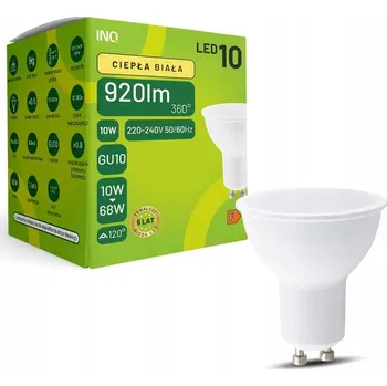 Žárovka Výkonná LED žárovka Gu10 do stropních svítidel 10W teplá bílá 3000K MR037WW
