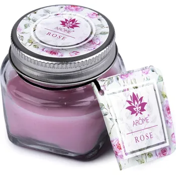 Svíčka Malá vonná svíčka ve skle s jmenovkou 28 g Fruit, Floral