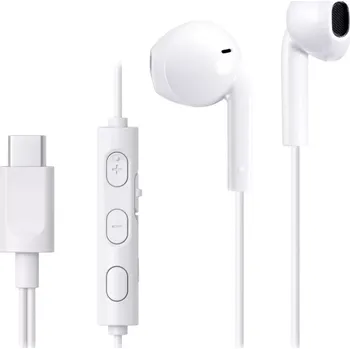 Sluchátka Drátová USB‑C sluchátka s mikrofonem JVC HA‑FR17UC bílá