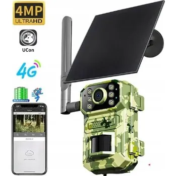 IP kamera Fotopast / Lovecká kamera SOLÁRNÍ GSM 4G LTE IR APP UCON