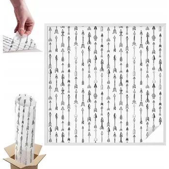 Prostěradlo Samolepicí Fólie Mléčná Samolepicí Geometrické šípy 100 x 100 cm