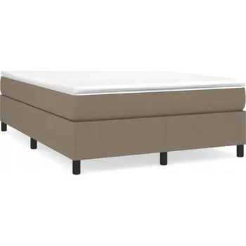 Postel Rám postele taupe 203 x 140 x 35 cm, materiál: látka, překližka