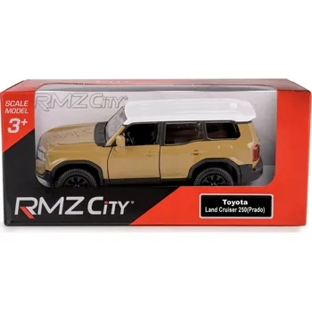 autíčko TOYOTA LAND CRUISER 250 (PRADO) 2024 MODEL KOVOVÝ RMZ 1:32/39 HNĚDÝ