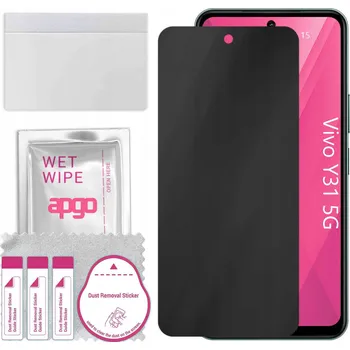 Pouzdro na mobilní telefon Hybridní Sklo s filtrem soukromí pro Vivo Y31 5G, PRIVACY