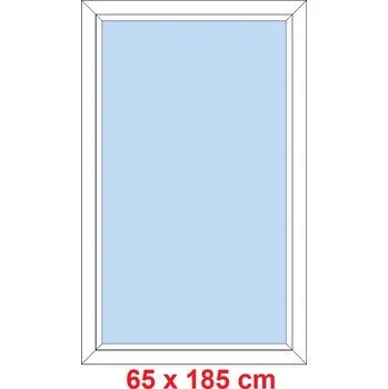 Okno Soft Plastové okno 65x185 cm, FIX neotevíravé