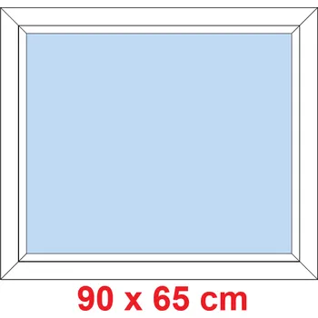 Okno Soft Plastové okno 90x65 cm, FIX neotevíravé