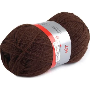 Příze Hit Pletací příze 50 g - 20 (0017) hnědá