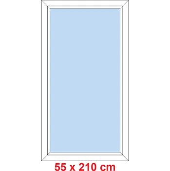 Okno Soft Plastové okno 55x210 cm, FIX neotevíravé