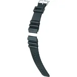 Řemínek Hirsch Sumo (NO QR) - černý - 22 mm - L – Standardní délka (doporučujeme) - 20 mm - Stříbrná + 5 let záruka a dárek ZDARMA