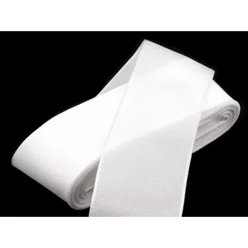 Stuha Stuha taftová šíře 40 mm návin 10 m - 100 bílá