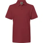 James & Nicholson (Daiber) Dětská polokošile JN070k - Vínová | XL