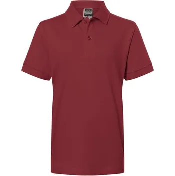 Chlapecké tričko James & Nicholson (Daiber) Dětská polokošile JN070k - Vínová | XL