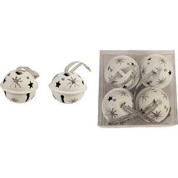 Vánoční dekorace Kovové rolničky 4ks K2319