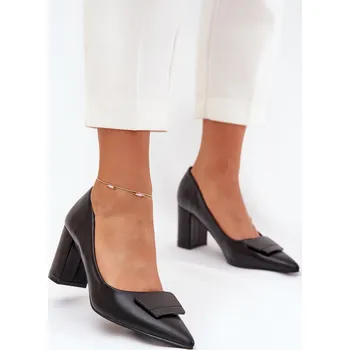 Dámské lodičky Boto Lodičky Na Klínku S Ozdobou Celira Barva: Černá, Velikost: 38