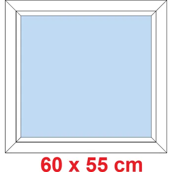 Okno Soft Plastové okno 60x55 cm, FIX neotevíravé