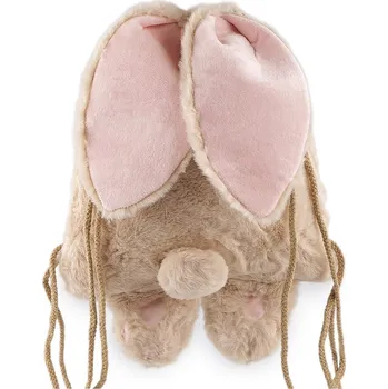 plyšák Dětský plyšový vak králíček 25x27 cm