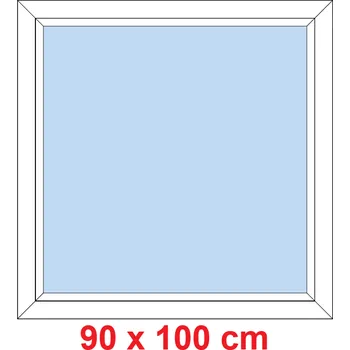 Okno Soft Plastové okno 90x100 cm, FIX neotevíravé