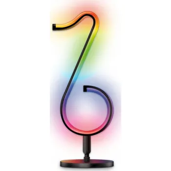 Lampička Stolní lampička ActiveJet AJE-MELODY RGB černá, vícebarevná, výkon až 8 W