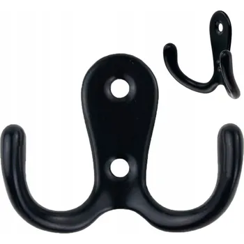 Věšák Háček na hmoždinky Martom černý