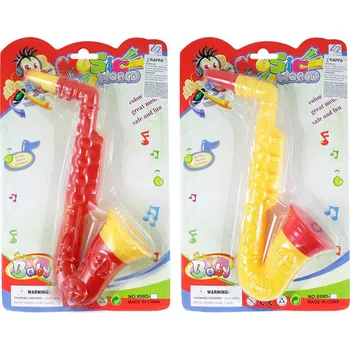 Hudební nástroj pro děti Dětský saxofon - žlutá