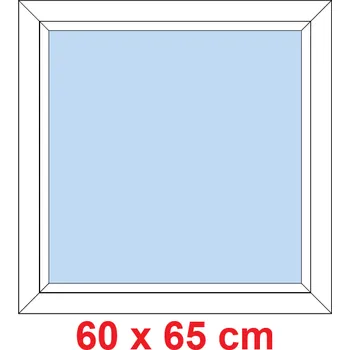 Okno Soft Plastové okno 60x65 cm, FIX neotevíravé