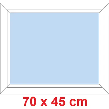 Okno Soft Plastové okno 70x45 cm, FIX neotevíravé