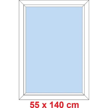 Okno Soft Plastové okno 55x140 cm, FIX neotevíravé