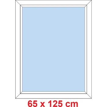 Okno Soft Plastové okno 65x125 cm, FIX neotevíravé
