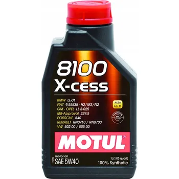 Motorový olej MOTUL 5W40 1L. 8100 X-CESS SYNTETICKÝ MOTOROVÝ OLEJ