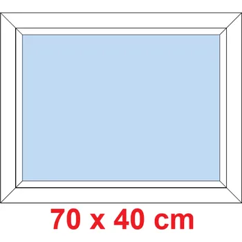 Okno Soft Plastové okno 70x40 cm, FIX neotevíravé