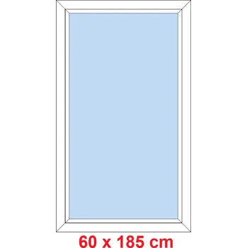 Okno Soft Plastové okno 60x185 cm, FIX neotevíravé