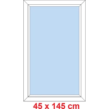 Okno Soft Plastové okno 45x145 cm, FIX neotevíravé