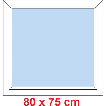 Okno Soft Plastové okno 80x75 cm, FIX neotevíravé