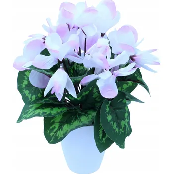 umělá květina Umělý květ Fialka Alpská Brambořík Bílo Fialový