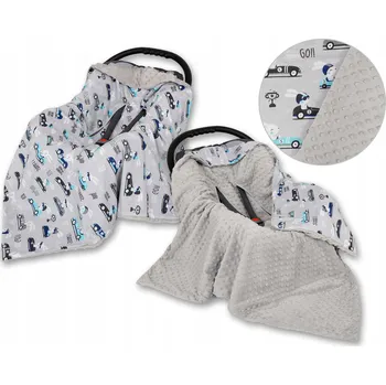 Zavinovačka Deka Bobono 666 x 666 cm, odstíny šedé a stříbrné