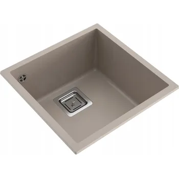 Granitový dřez Jednokomorový dřez Milo Qubus granit béžový