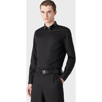 Pánská košile Košile Emporio Armani Black 1194375 XS