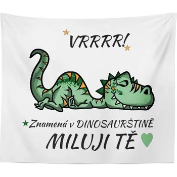 Dětská deka Sablio Deka Dinosaurus: 150x120 cm