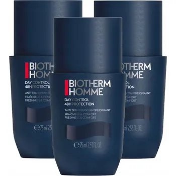 3x Antiperspirant Biotherm Homme Day Control 48H Protection kuličkový 75 ml