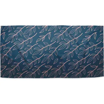 Sablio Ručník Růžové malované lístky - 30x50 cm