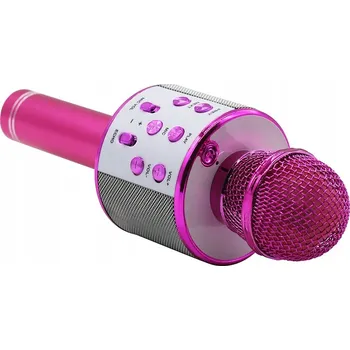 Hudební nástroj pro děti Karaoke Mikrofon Hračka pro Děti s Reproduktorem ECHO Manta Bluetooth Růžový