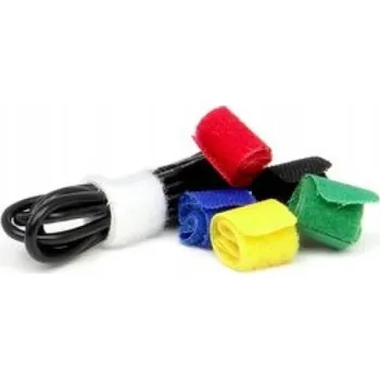 Organizace kabelů Páska stahovací na kabely se suchým zipem, organizér, 6 kusů