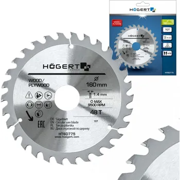 Pilový kotouč Pilový kotouč do pily 160 mm x 30 mm, 48 zubů s SK plátky HT6D775 HOGERT