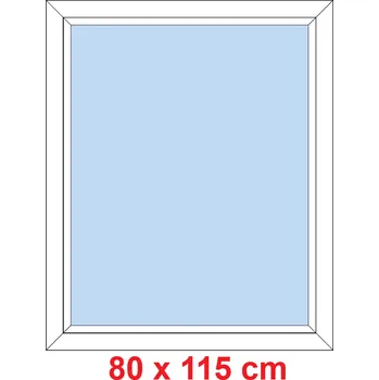 Okno Soft Plastové okno 80x115 cm, FIX neotevíravé