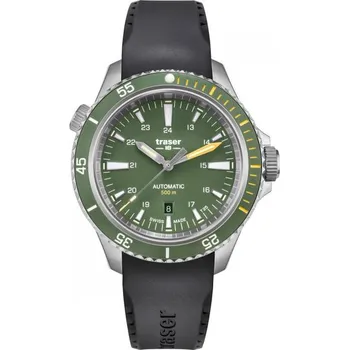Hodinky Traser P67 Diver Automatic Green černá pryž + 5 let záruka a dárek ZDARMA