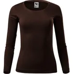 MALFINI Dámské tričko s dlouhým rukávem Fit-T Long Sleeve - Kávová | S