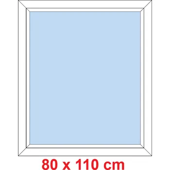 Okno Soft Plastové okno 80x110 cm, FIX neotevíravé